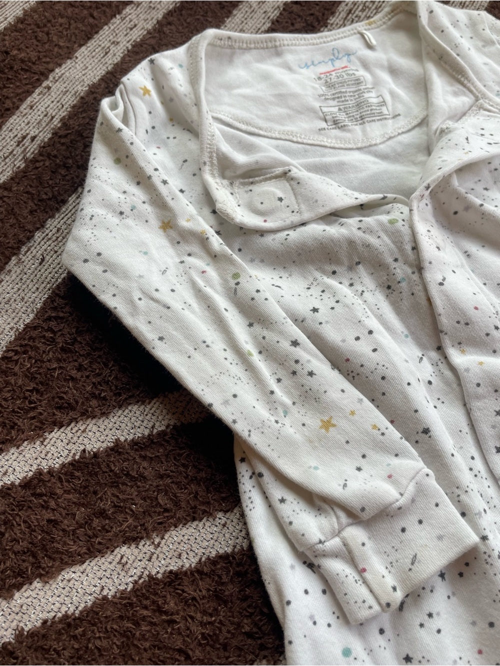 Magnetic Me 18-24 mo Pajama Set - Pink Floral & White Star - Picture 7 of 14